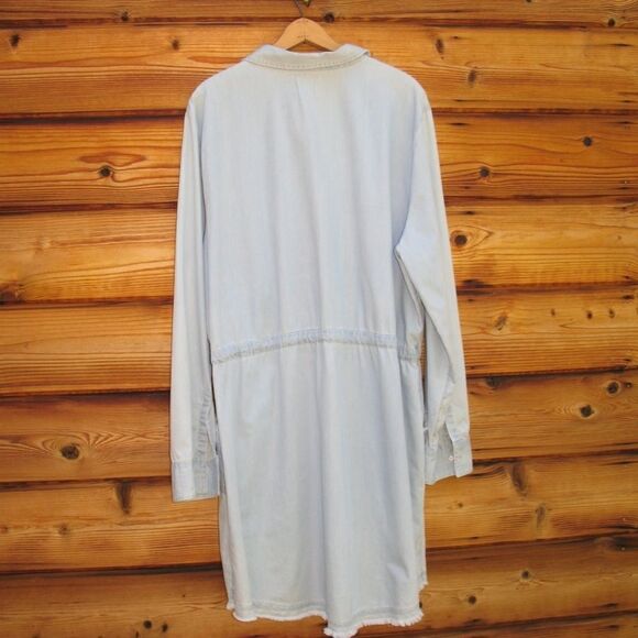 NWOT Blue Chambray Dress - Picture 6 of 8